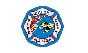 The logo for McAdory Alabama Fire Department.